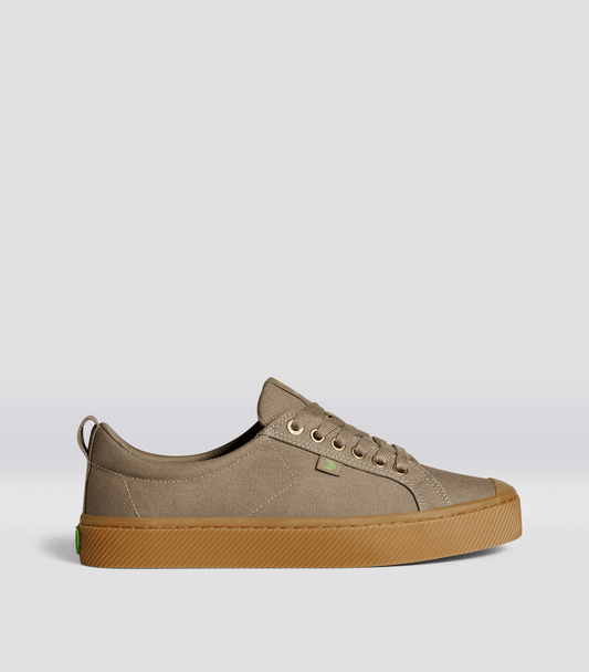 OCA Low Gum Burnt Sand Canvas Sneaker