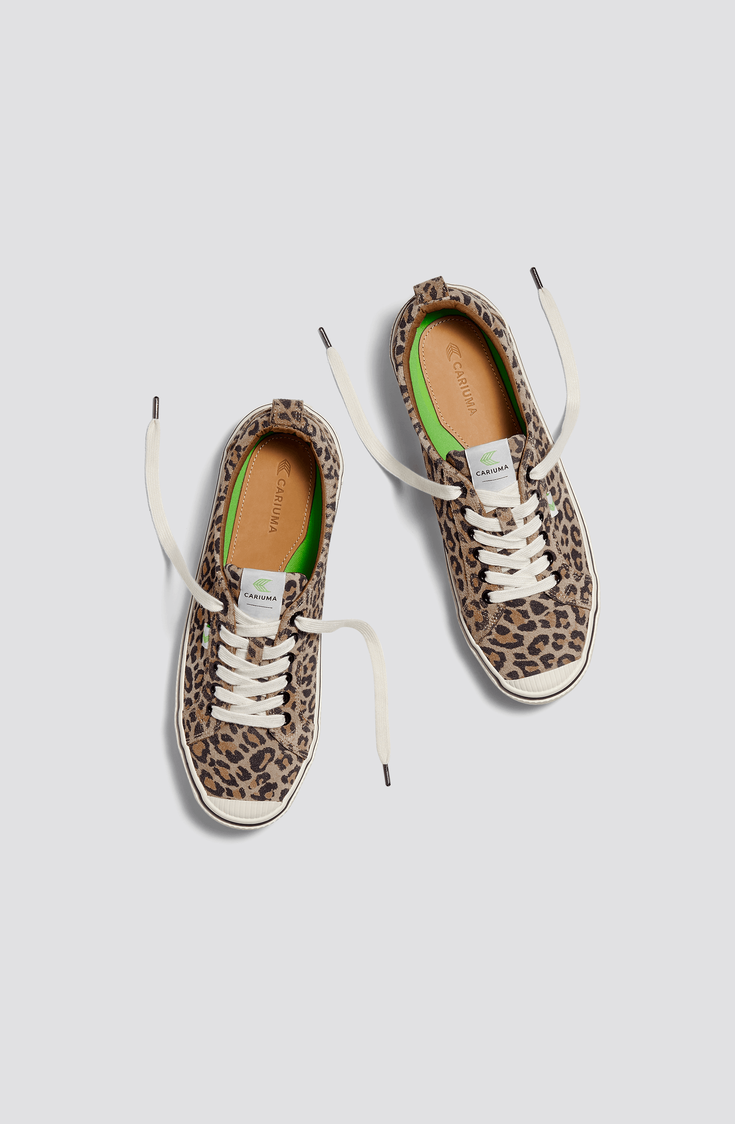 OCA Low Stripe Leopard Print Suede Sneaker