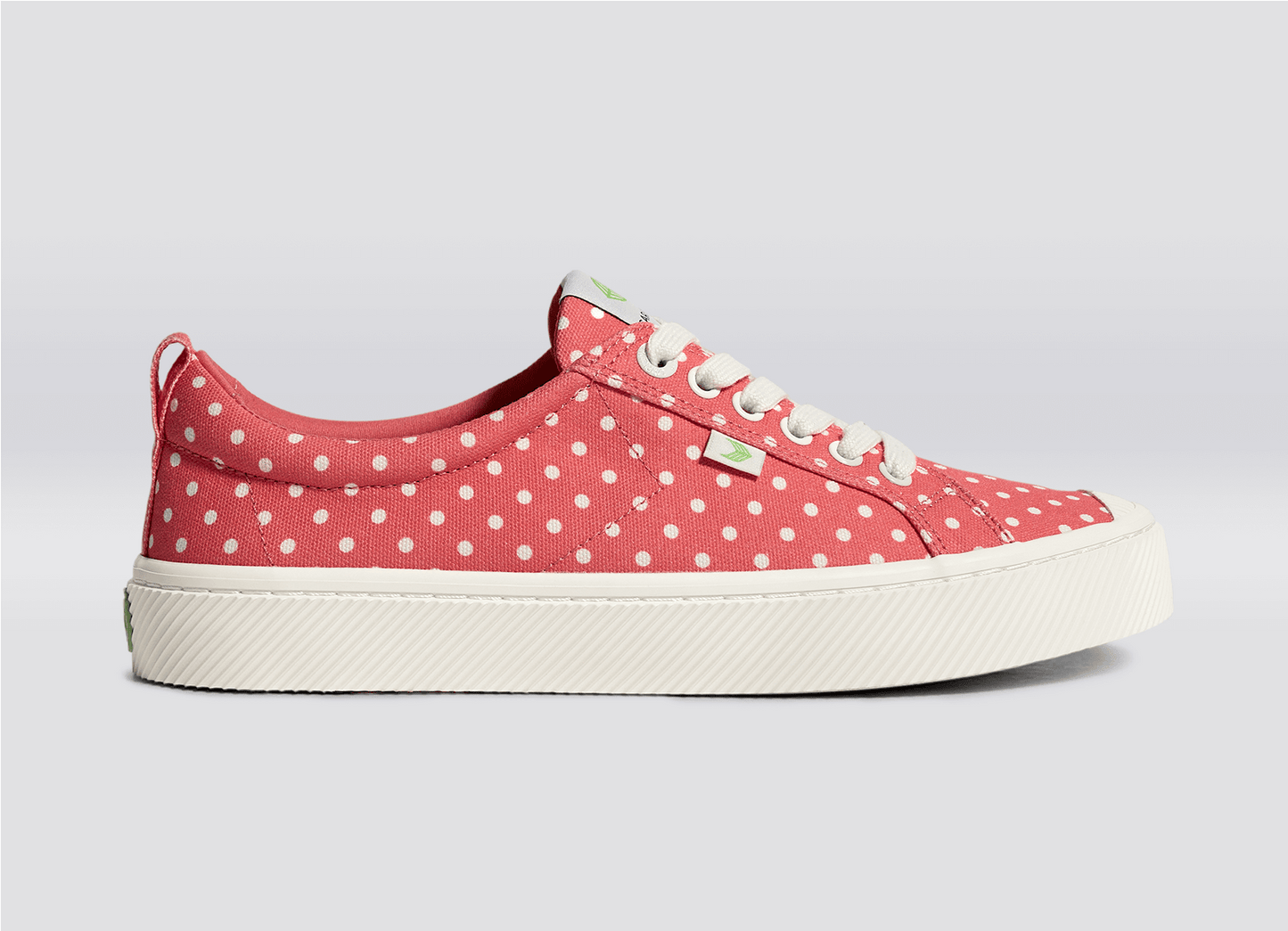 OCA Low Watermelon Canvas White Polka Dots Sneaker