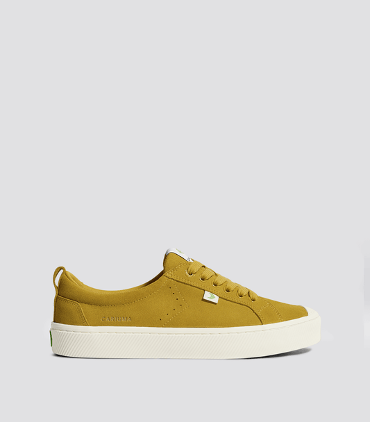 OCA Low Lemon Curry Suede Sneaker