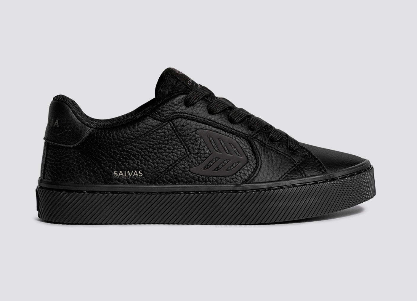 SALVAS All Black Premium Leather Sneaker