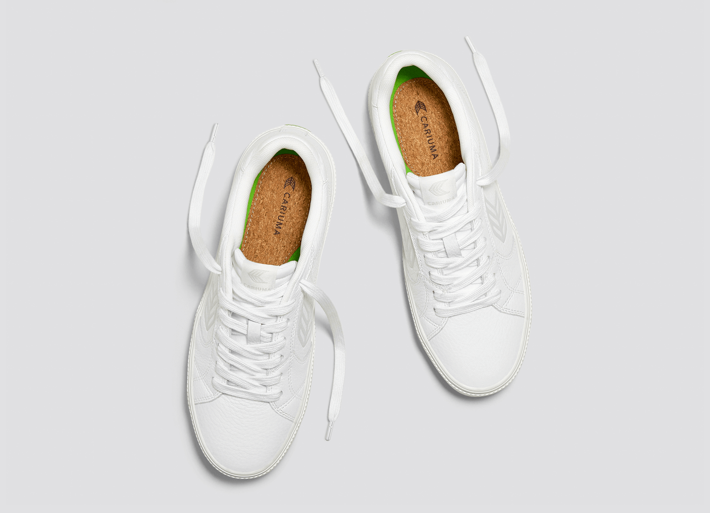 SALVAS White Premium Leather Ice Logo Sneaker