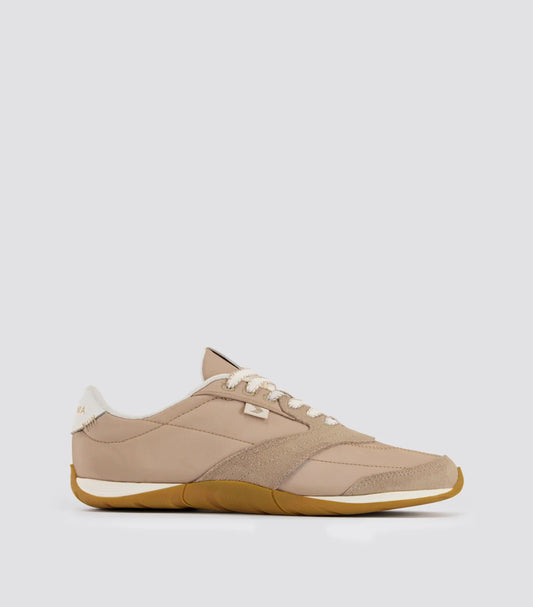 SUTAI Nylon and Suede Desert Taupe