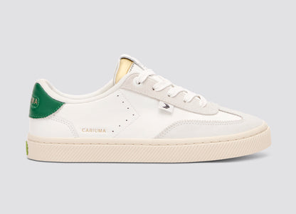 TOCA Soft Grain Leather & Suede Warm White Lush Green