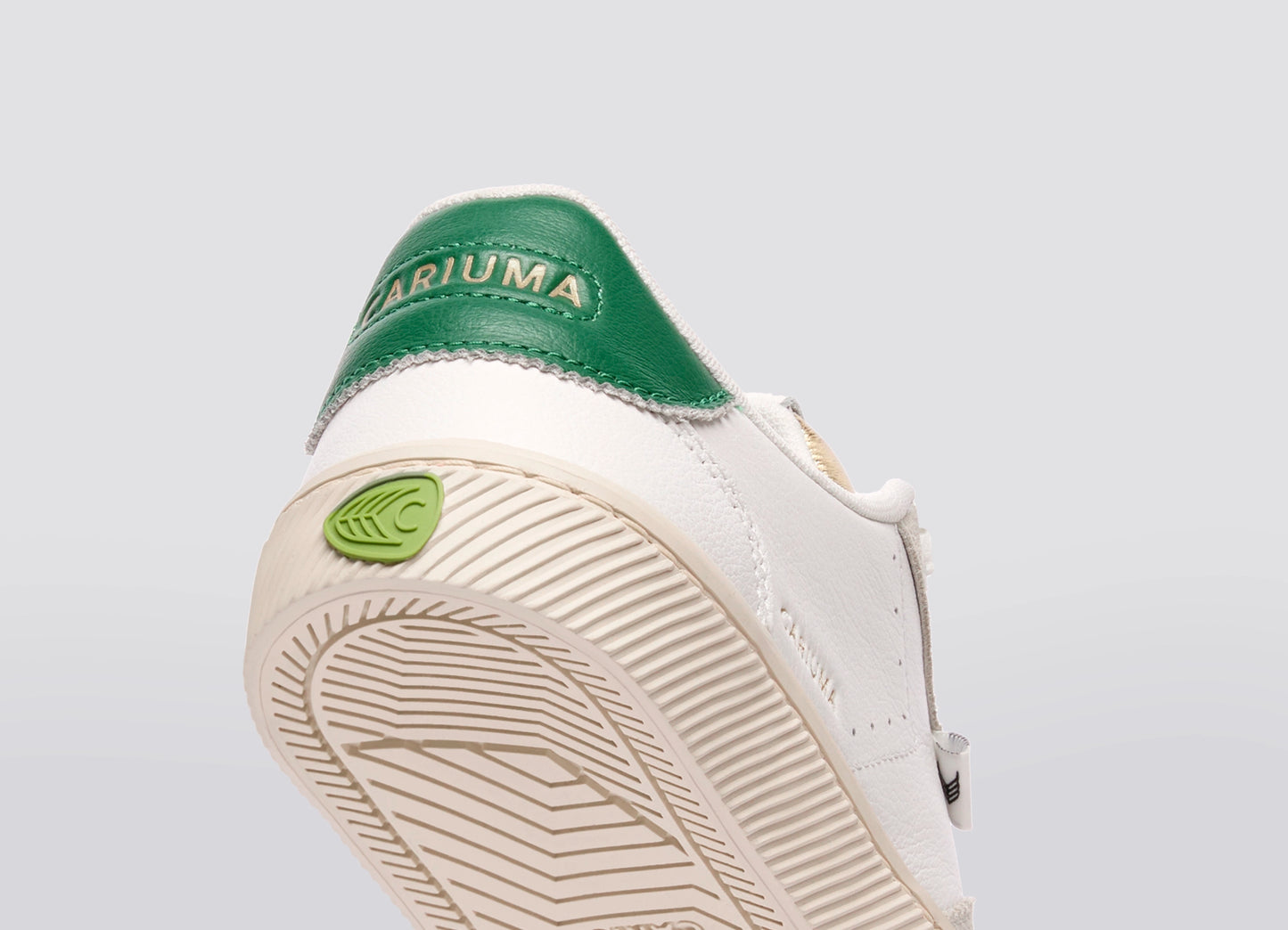 TOCA Soft Grain Leather & Suede Warm White Lush Green