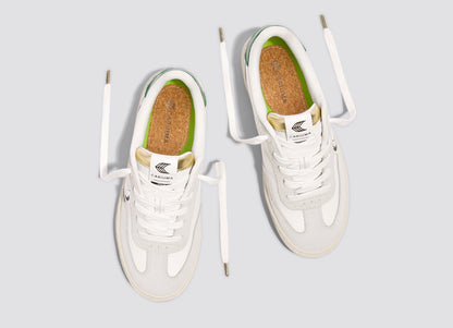TOCA Soft Grain Leather & Suede Warm White Lush Green
