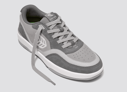 UBA Steel Grey Suede Ice Logo Sneaker