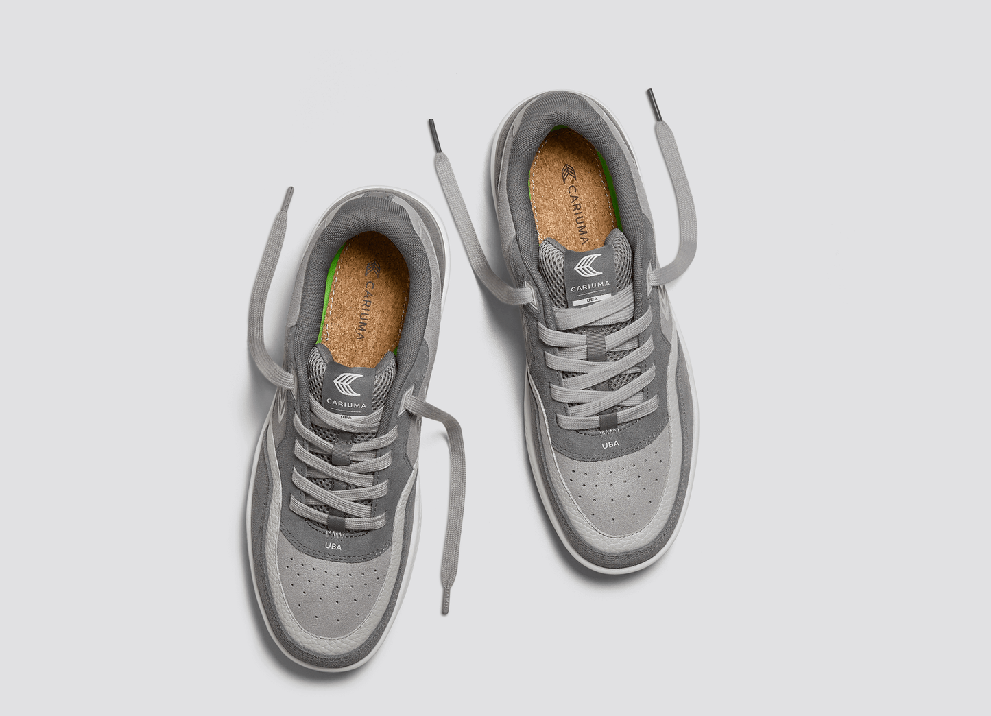 UBA Steel Grey Suede Ice Logo Sneaker