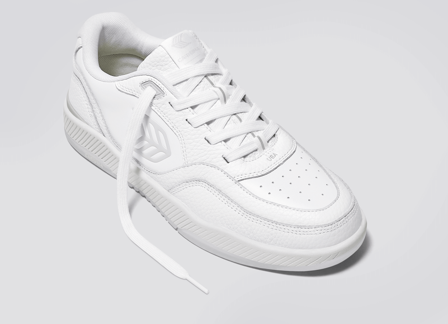 UBA White Premium Leather Ice Logo Sneaker