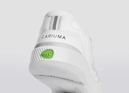 UBA White Premium Leather Ice Logo Sneaker