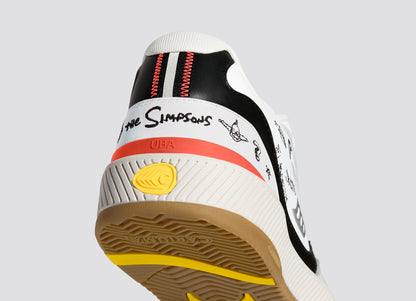 Simpsons UBA White Leather Bart Skateboard Sneaker