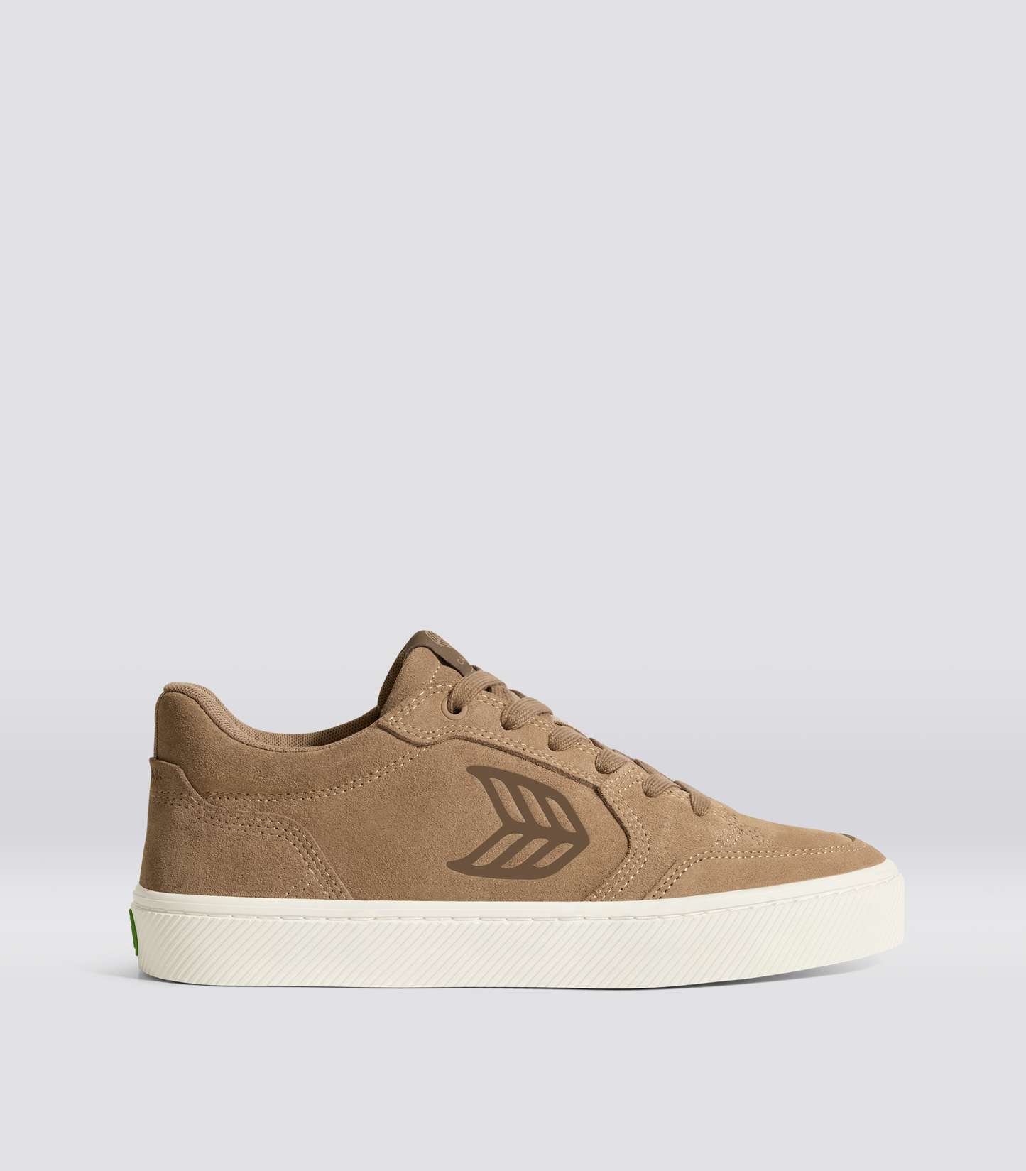 VALLELY Nut Suede Malt Ball Logo Sneaker