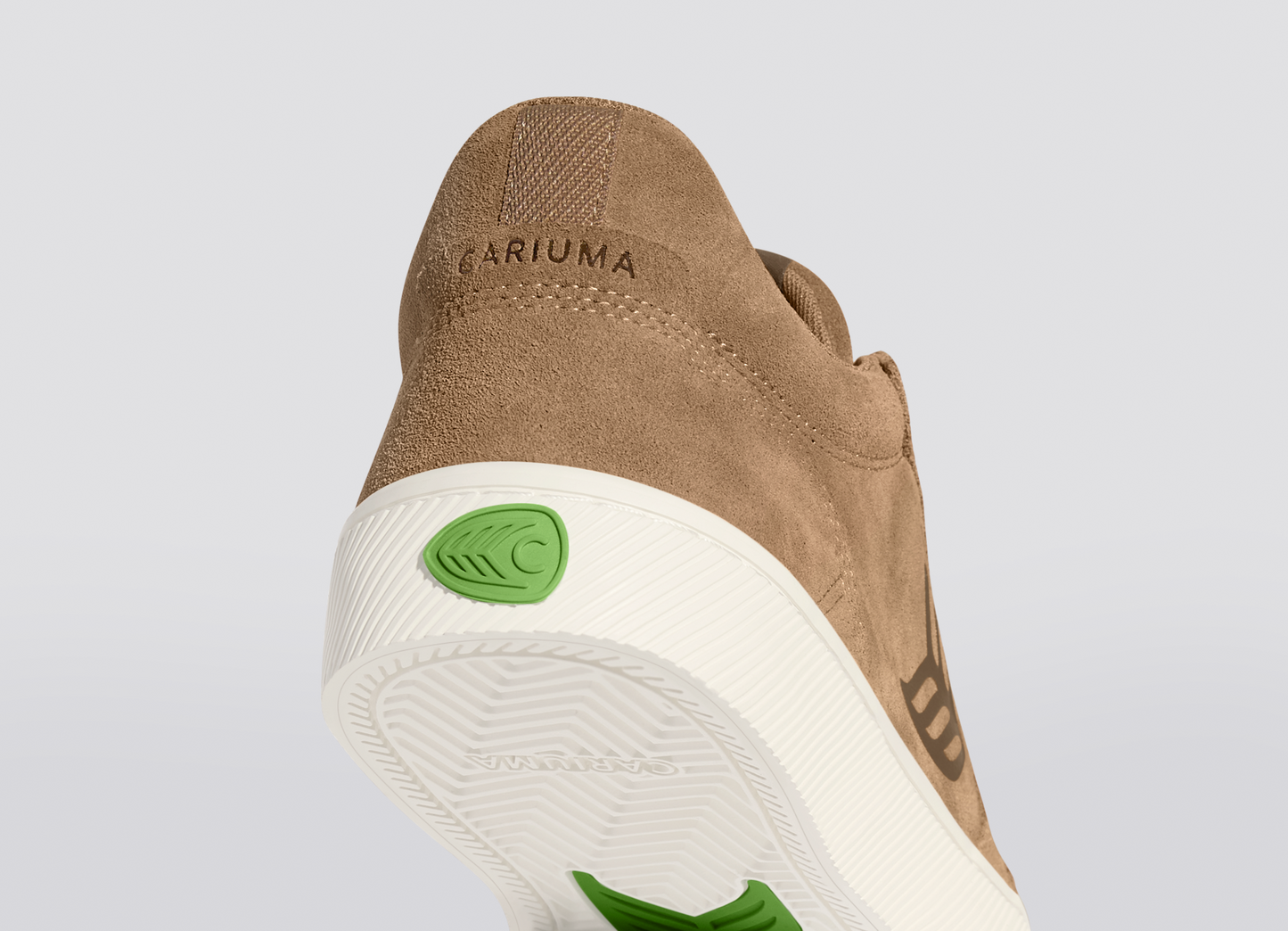 VALLELY Nut Suede Malt Ball Logo Sneaker