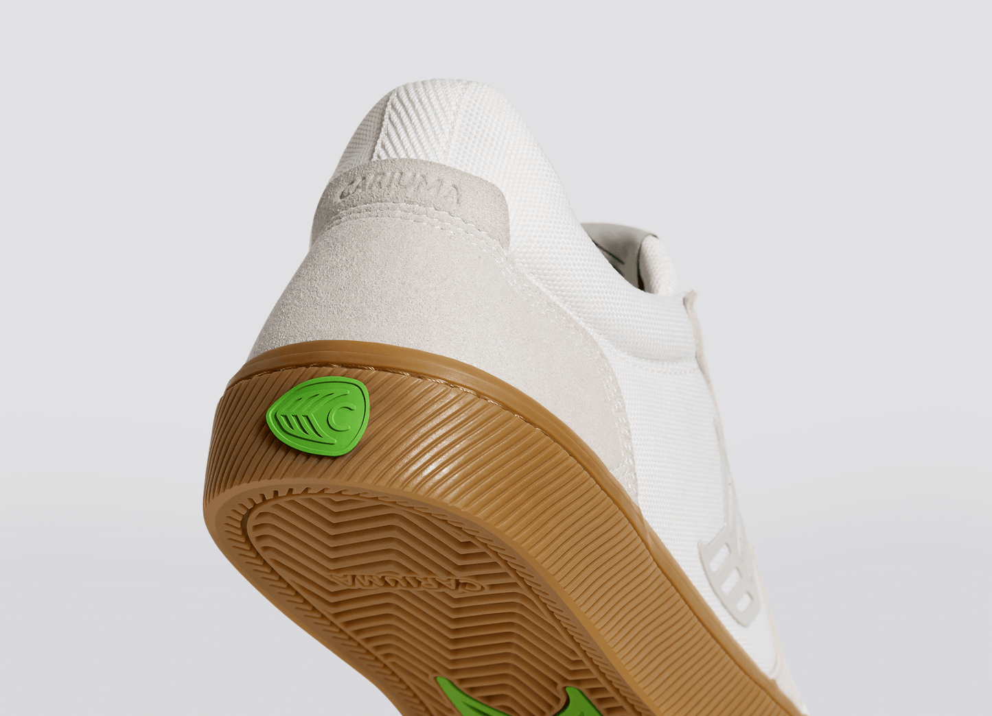 VALLELY PRO Gum Vintage White Suede Off-White Cordura Light Grey Logo Sneaker